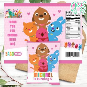 Sago Mini Birthday Chip Bag Digital File Printable Instant Download