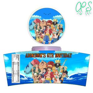 One Piece Cotton Candy Label Template To Print At Home Instant Download