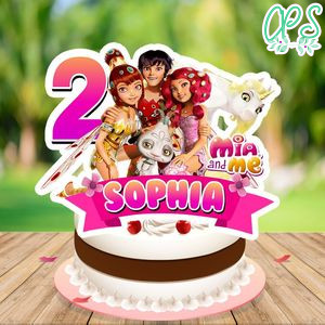 Mia and Me Cake Topper Template Printable Instant Download