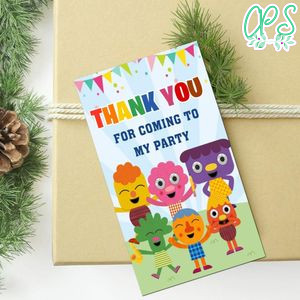 Noodle & Pals Thank You Tag Customizable Template To Print At Home Instant Download