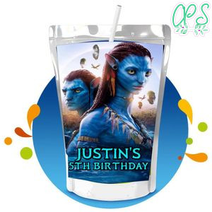 Avatar the way of water Capri Sun Birthday Labels Digital File Printable Instant Download