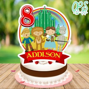 The wizard of oz Cake Topper Template Printable Instant Download