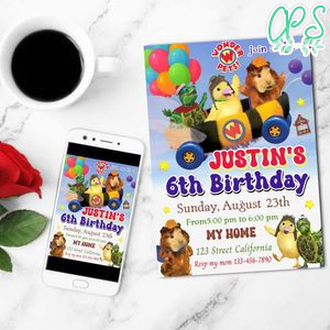 Wonder Pets Birthday Invitation Customizable Template to Print at Home Instant Download