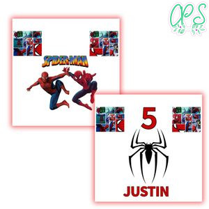 Spiderman Birthday Boy Party PNG file template