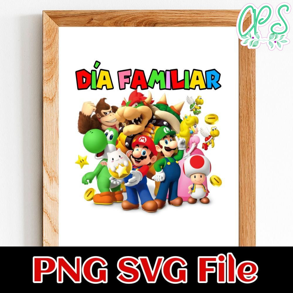 Mario Bros and his friend Birthday Customer request PNG file template