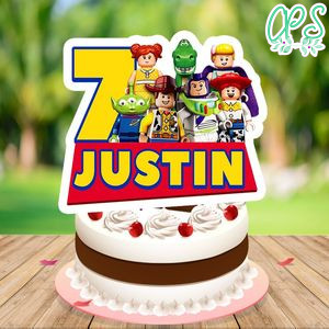 Lego Toy Story Birthday Cake Topper Template Printable Instant Download
