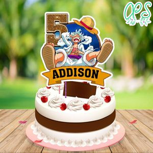 Luffy Gear 5 Cake Topper Template Printable Instant Download