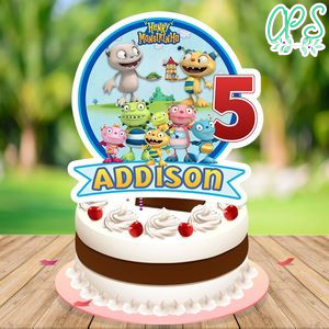 Henry Hugglemonster Birthday Cake Topper Template Printable Instant Download