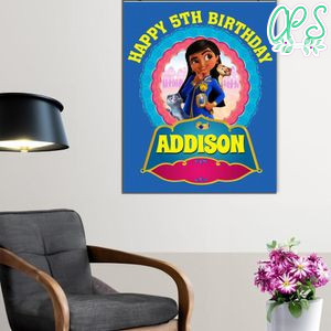 Mira Royal Detective Birthday Poster Digital File Printable Instant Download