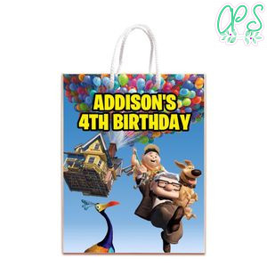 Disney Pixar Up Gift Bag Label Template Printable Instant Download