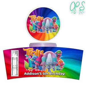 Trolls Cotton Candy Label Template To Print At Home Instant Download
