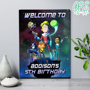 Final Space Birthday Welcome Sign Digital File Printable Instant Download