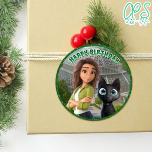 Sam Greenfield Luck Circle Sticker Template Customizable to Print at Home Instant Download