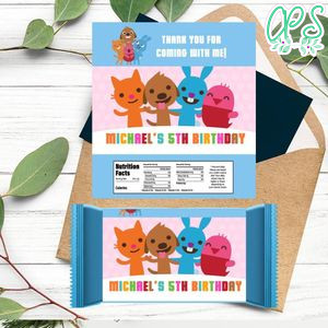 Sago Mini Candy Bar Label Customizable Template Instant Download
