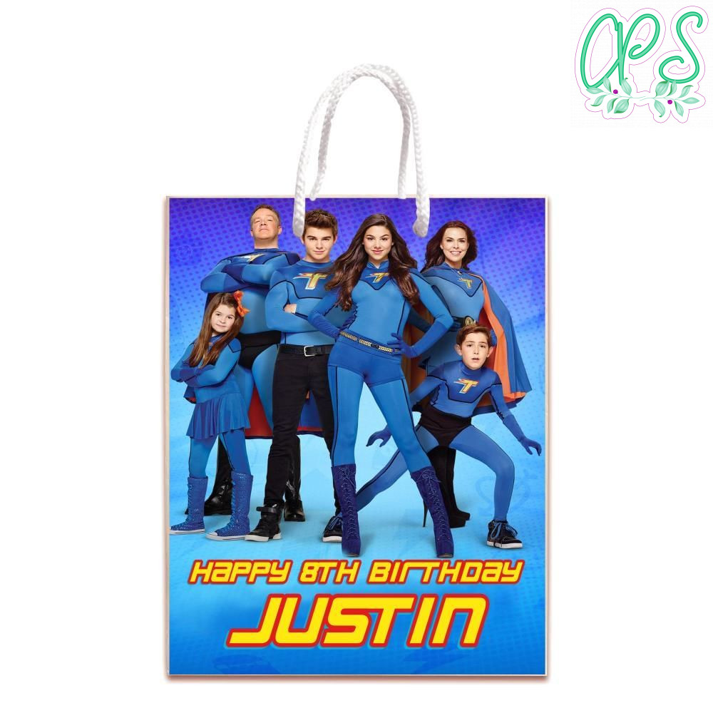Thundermans Gift Bag Label Template Printable Instant Download