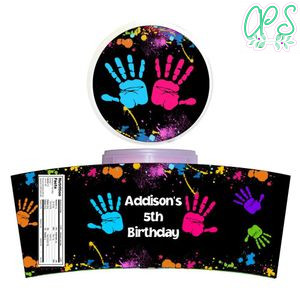 Hi Five Cotton Candy Label Template To Print At Home Instant Download