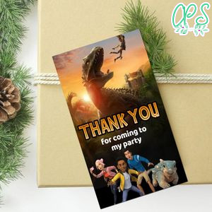 Jurassic World Camp Thank You Tag Customizable Template To Print At Home Instant Download