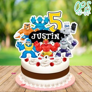 Goo Jit Zu Birthday Cake Topper Template Printable Instant Download