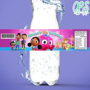 Deepa & Anoop Birthday Water Bottle Label Template to Print at Home Instant Download
