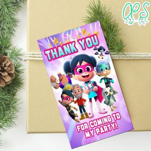 Starbeam Thank You Tag Customizable Template To Print At Home Instant Download
