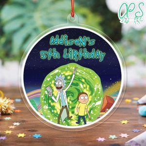 Rick And Morty Acrylic Ornament Birthday Gift
