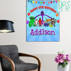 Garten Of Banban Birthday Poster Digital File Printable Instant Download