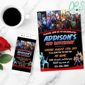 Bang Bang Birthday Flyer Customizable Template to Print at Home Instant Download