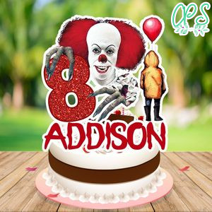 Pennywise Cake Topper Template Printable Instant Download