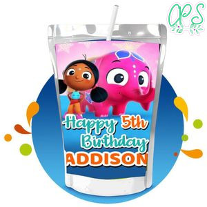 Deepa & Anoop Capri Sun Birthday Labels Digital File Printable Instant Download