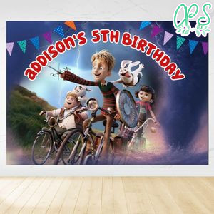 Giants Of La Mancha Birthday Backdrop Digital File Template Instant Download