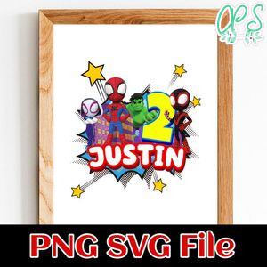 Spidey and His Amazing Friends Birthday Customer request PNG file template