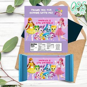 Catch Teenieping Candy Bar Label Customizable Template Instant Download