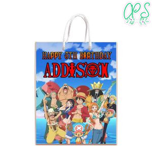 One Piece Gift Bag Label Template Printable Instant Download