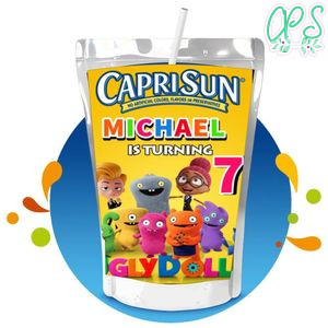 Ugly dolls Capri Sun Birthday Labels Digital File Printable Instant Download