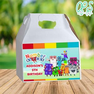 Numberblocks Gable Box Digital File Printable Instant Download