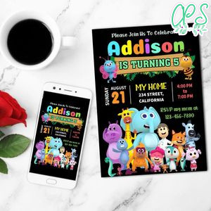 Reino Infantil Mobile Invite Customizable Template Instant Download