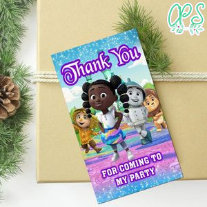 Dee And Friends Thank You Tag Customizable Template To Print At Home Instant Download