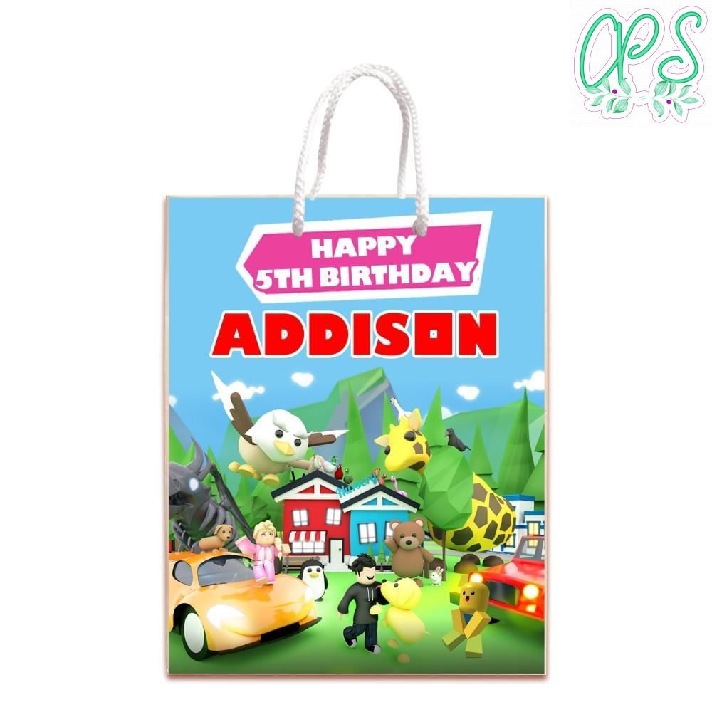 Adopt Me Gift Bag Label Template Printable Instant Download