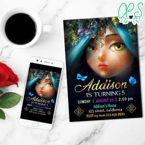 Mavka Invitation Customizable Template to Print at Home Instant Download