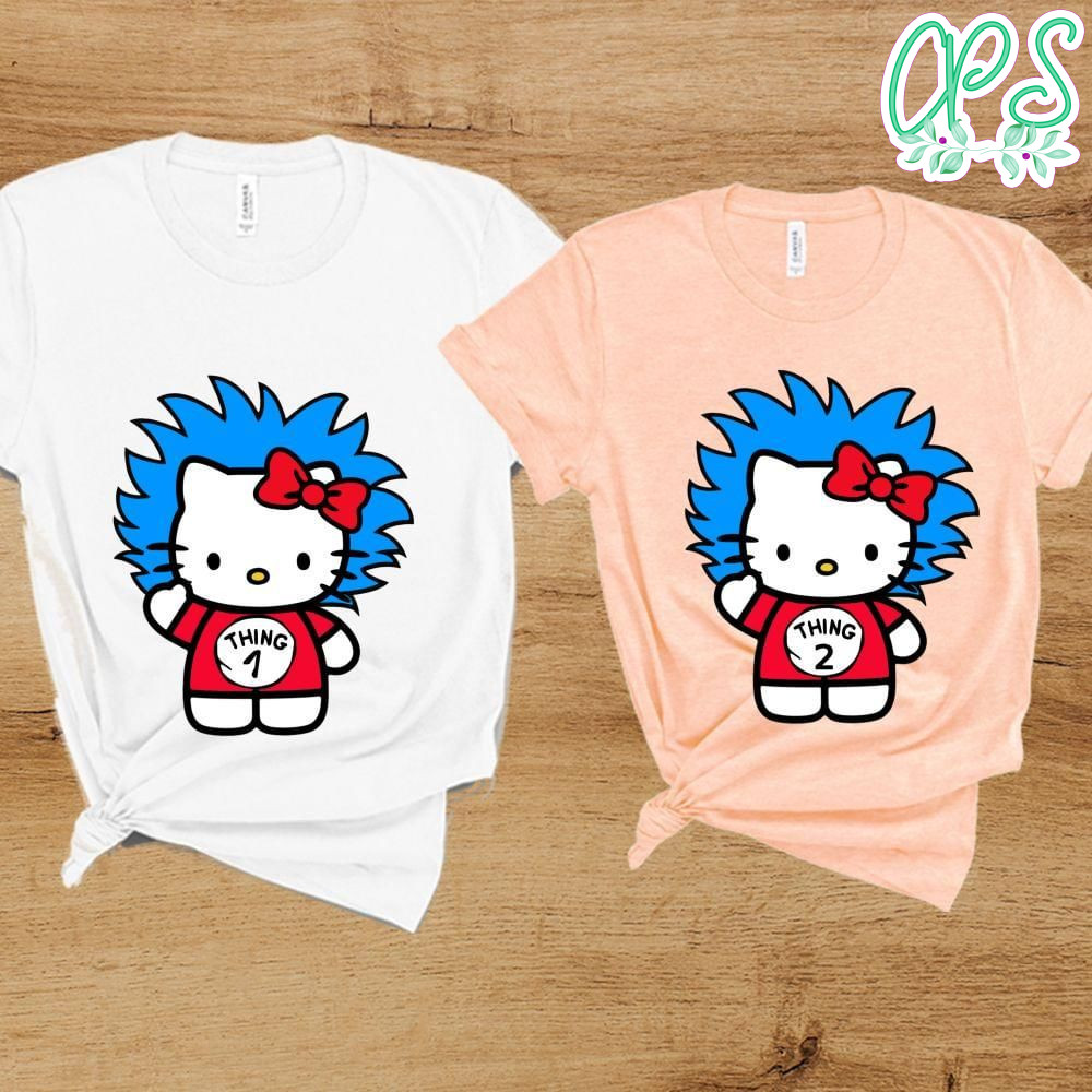 Thing 1 Thing 2 Hello Kitty Customer request PNG file template