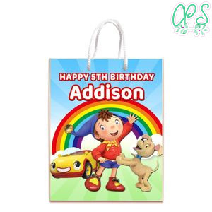 Noddy Gift Bag Label Template Printable Instant Download