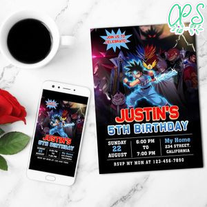 The Adventure of Dai Invitation Customizable Template to Print at Home Instant Download