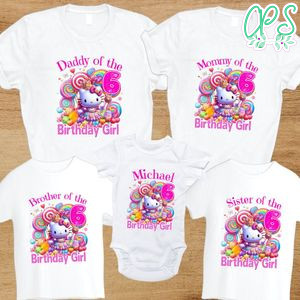 Hello Kitty and Candy Land Girl Family Birthday Party PNG file template