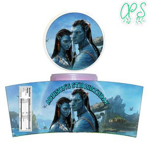 Avatar The Way Of Water Cotton Candy Label Template To Print At Home Instant Download