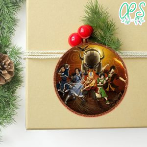 Avatar Airbender Circle Sticker Template Customizable to Print at Home Instant Download