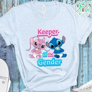 Keeper of the gender Stitch and angel gender reveal T-Shirt