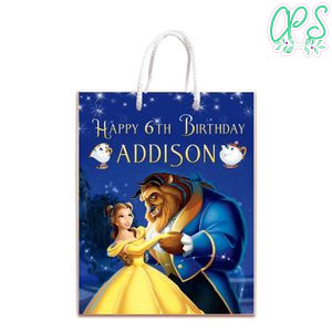 Beauty And Beast Gift Bag Label Template Printable Instant Download