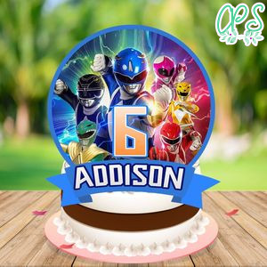 Power rangers Cake Topper Template Printable Instant Download