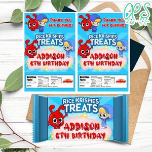 Morphle Rice Krispies Treats Template Printable Instant Download