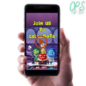 Inside out 2 Birthday Video Invitation Digital Template Customizable Instant Download
